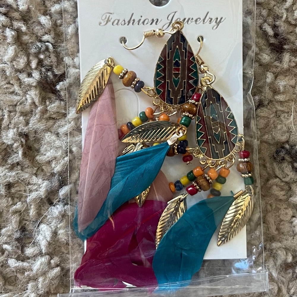 Fashion Jewelry Feather Earrings